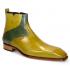 Duca Di Matiste "Pedaso" Olive/Green Genuine Italian Calf Leather Ankle Boots.